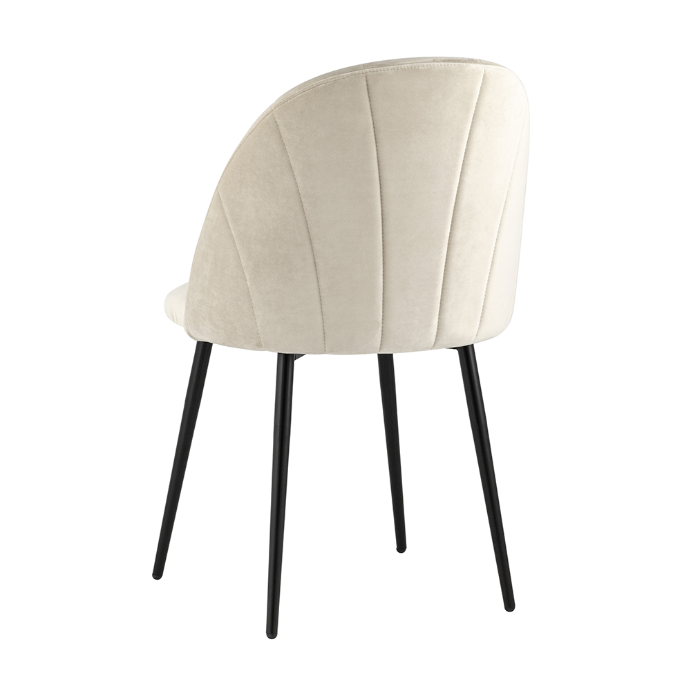 Комплект стульев Stool Group для кухни Логан велюр бежевый 2 шт - фото 3