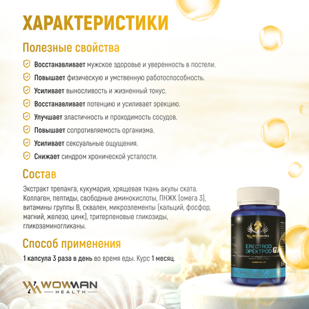 Витамины для мужчин WowMan erectrod WMDM1009