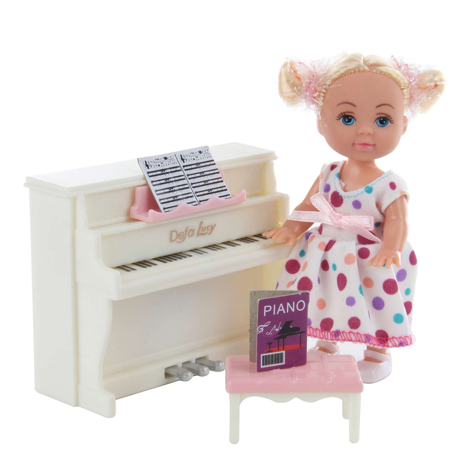 Кукла Veld Co и пианино со звуками батарейки в комплекте 102517 - фото 3