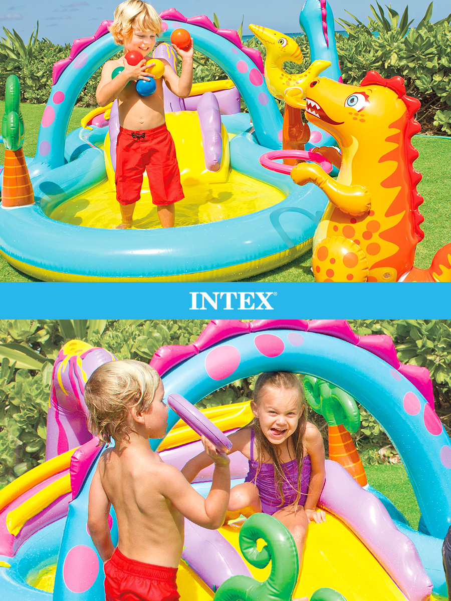 Игровой центр Intex Динолэнд 329 x225 x110 см - фото 4