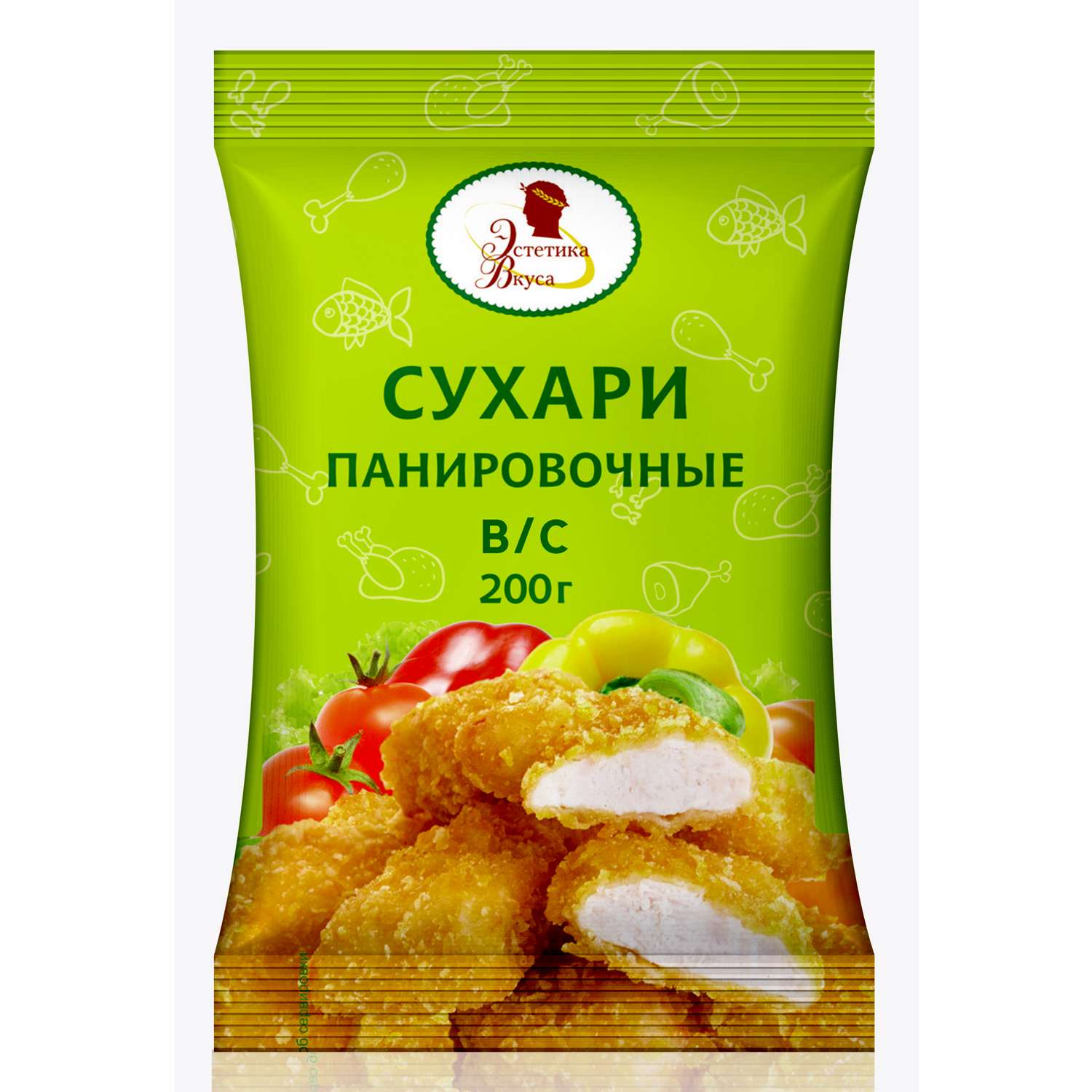 Сухари панировочные Эстетика вкуса 200г - фото 1