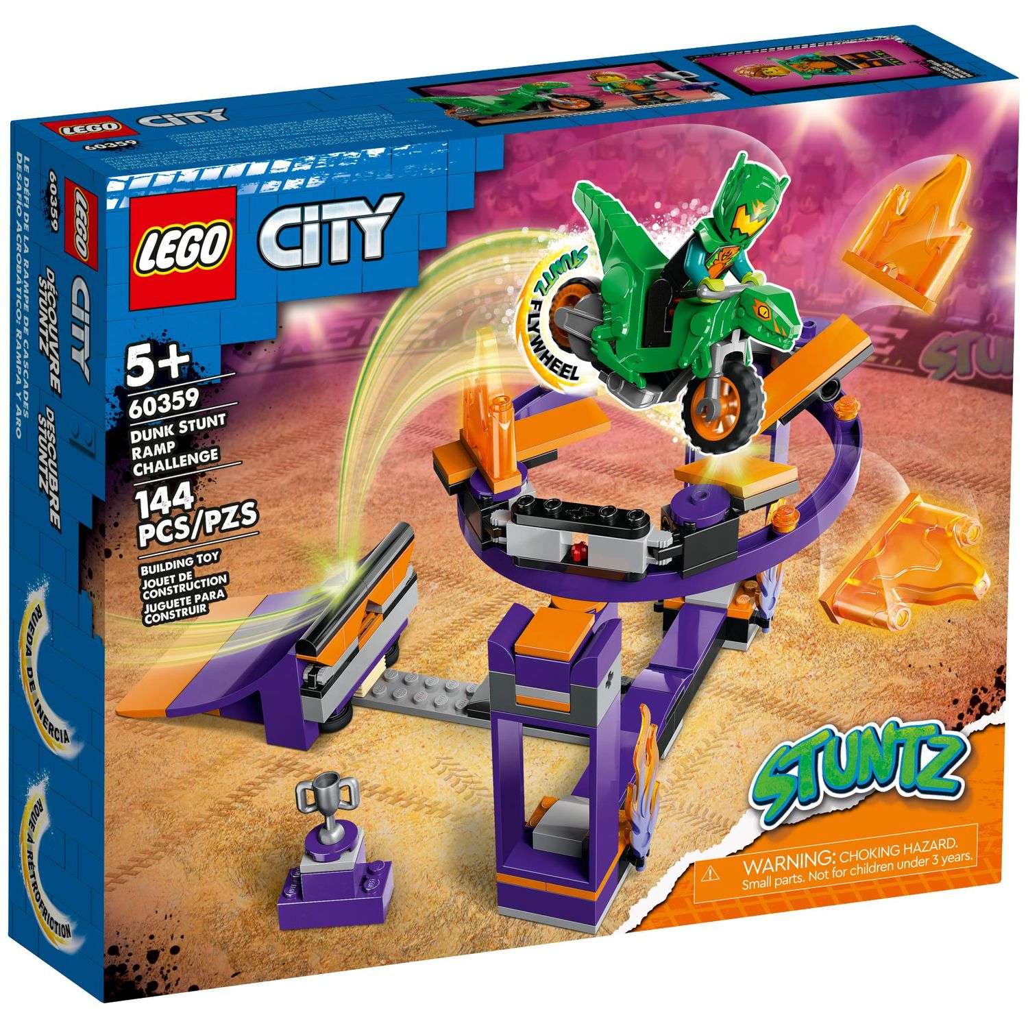 Конструктор LEGO City Dunk Stunt Ramp Challenge 60359 - фото 1
