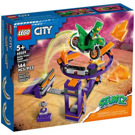 Конструктор LEGO City Dunk Stunt Ramp Challenge 60359