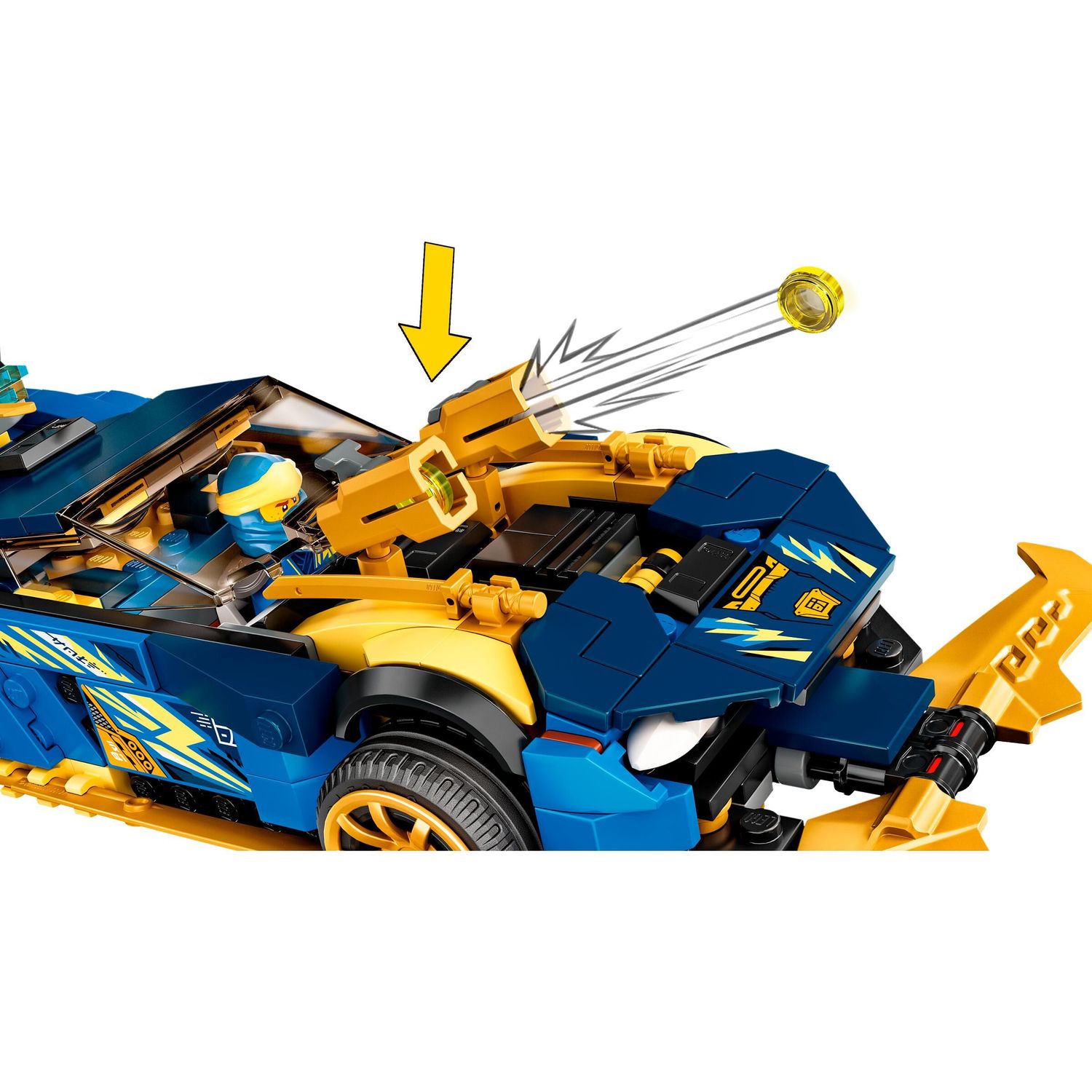 Конструктор LEGO Ninjago Гоночный автомобиль ЭВО Джея и Нии 71776 - фото 5