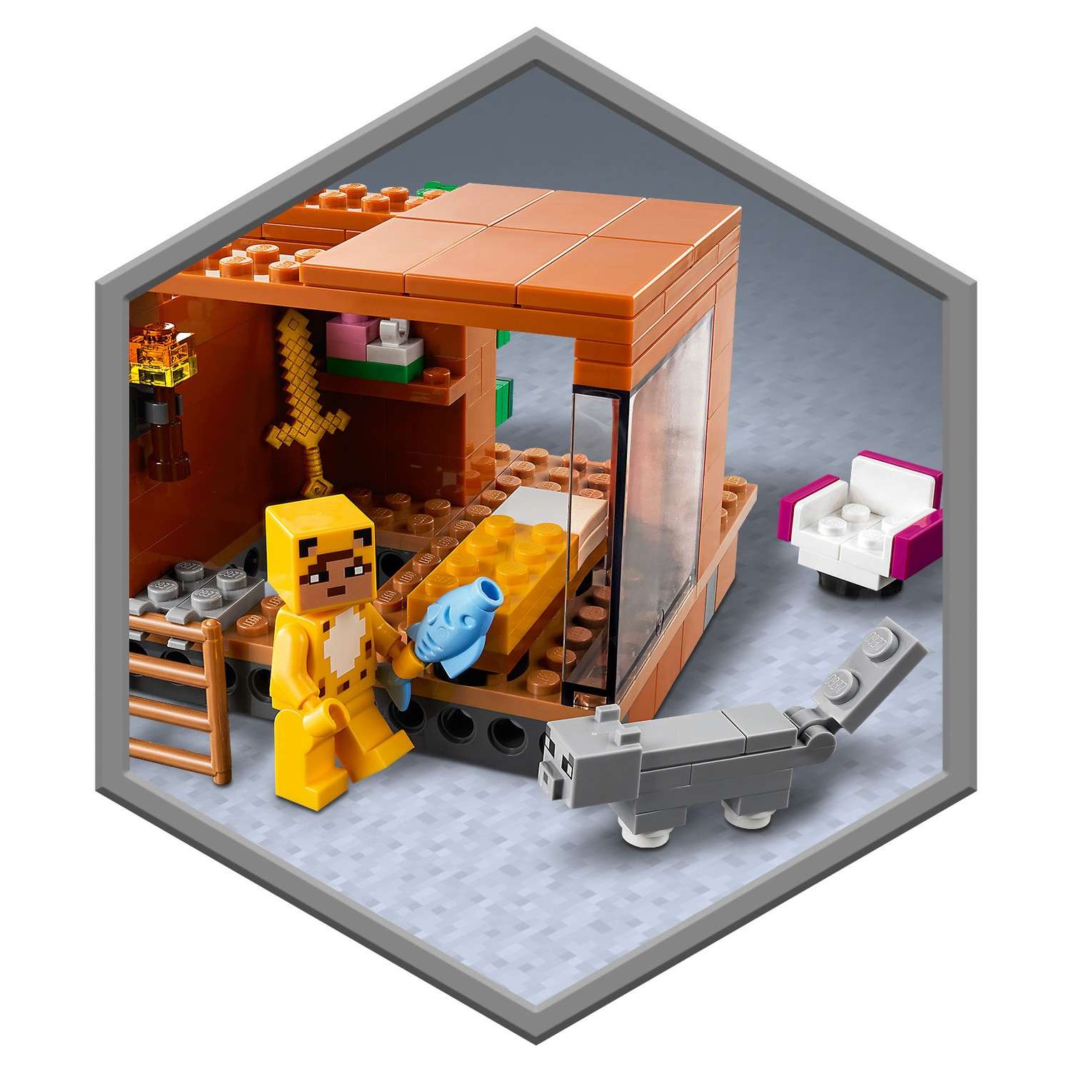 Конструктор LEGO Minecraft Современный домик на дереве 21174 - фото 12