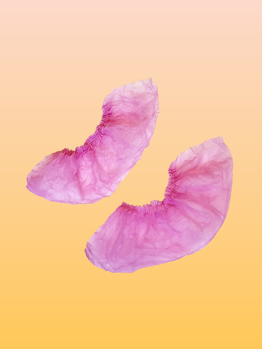 Носки Амарант из нетканого материала одноразовые 50 пар/розовые - фото 3