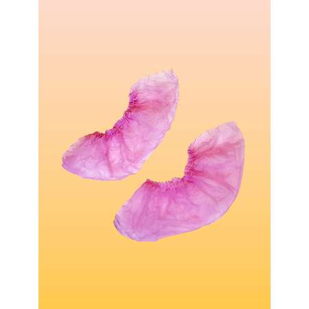 Носки Амарант из нетканого материала одноразовые 50 пар/розовые