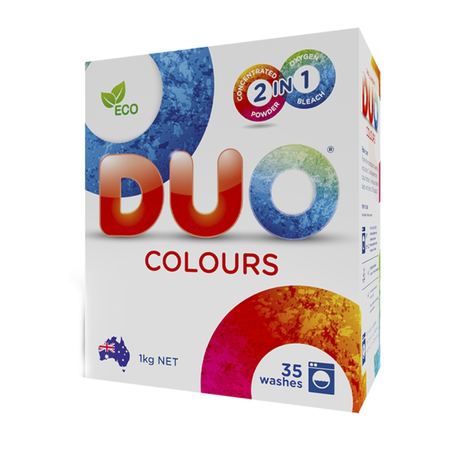 Стиральный порошок DUO Colours гипоаллергенный ЭКОлогичный концентрированный для цветного белья 1000 г 35 стирок - фото 1