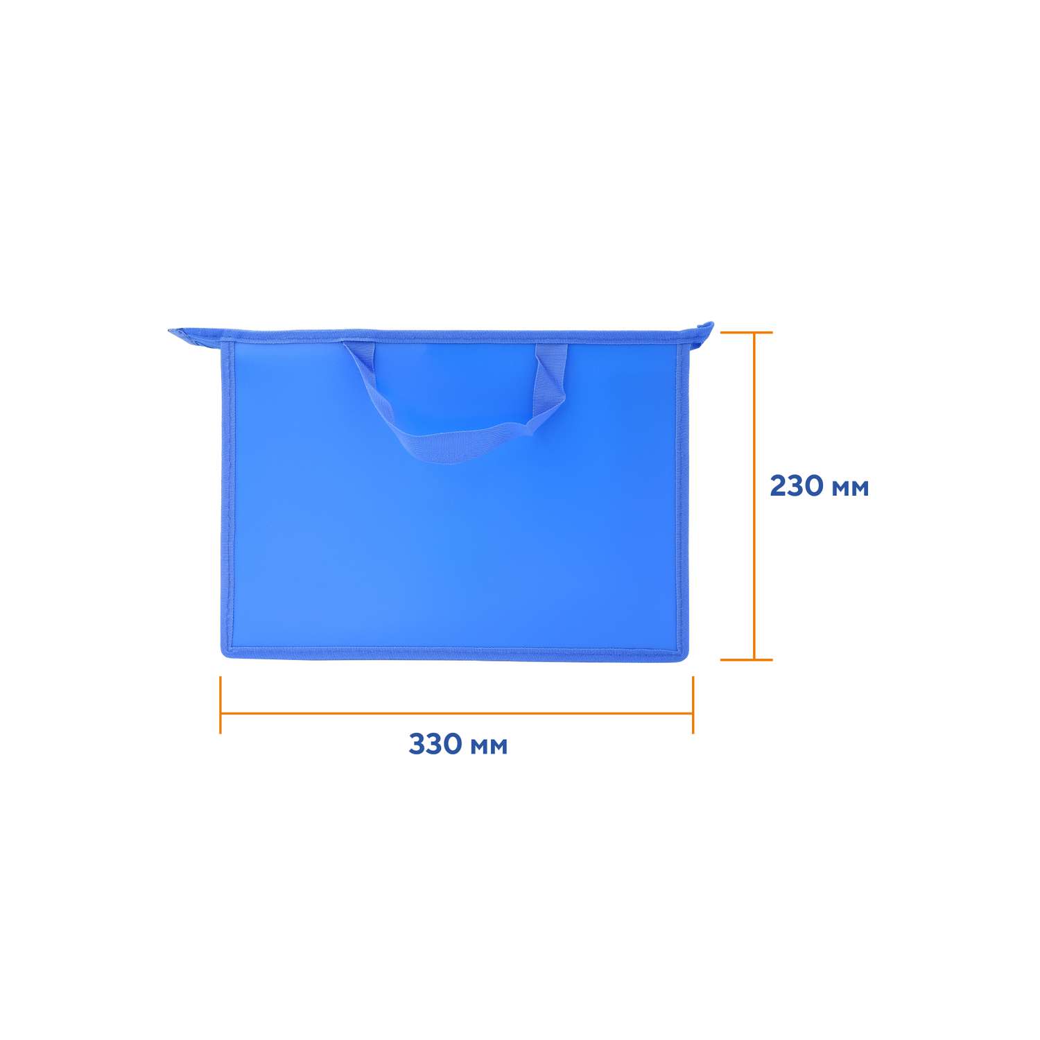 Папка для труда WORKMATE А4 с ручками пластиковая синий василек не прозрачная 33х23х10 см - фото 4