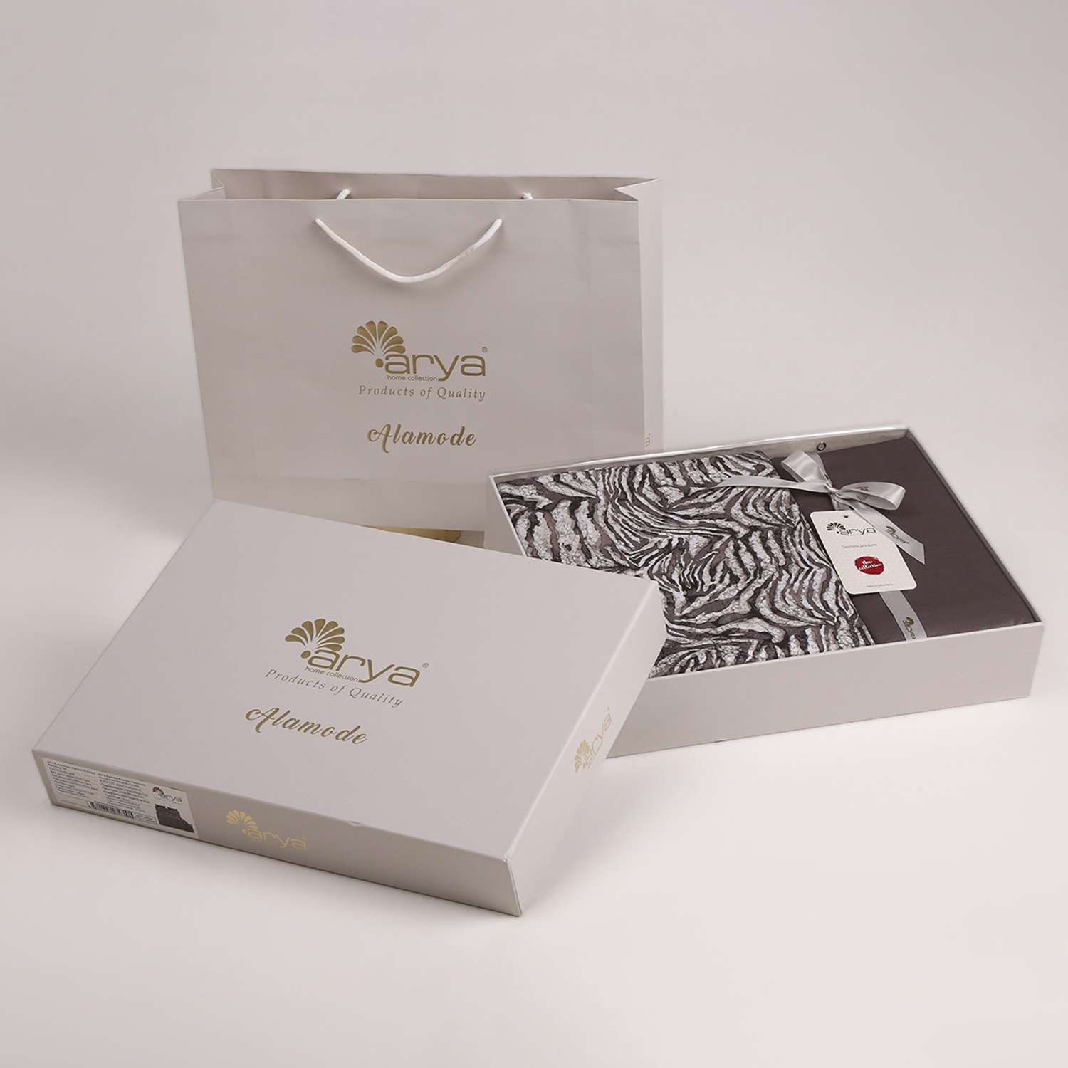Постельное белье Arya Home Collection Евро 200x220 Alamode Exotic комплект сатин наволочки 4 шт. 50х70 70х70 - фото 11