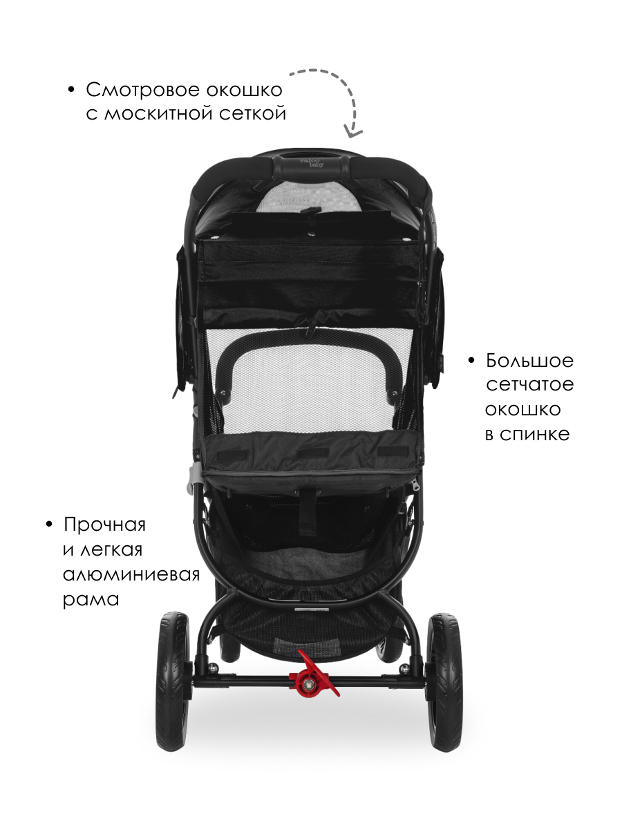 Коляска прогулочная Valco baby Snap 4 / Coal Black - фото 3