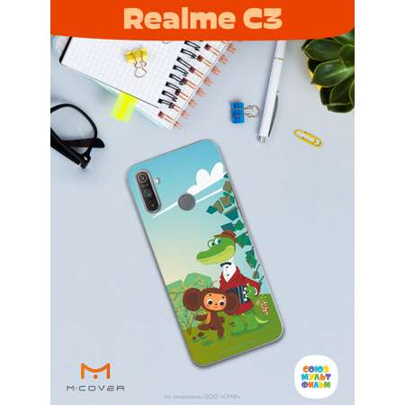 Силиконовый чехол Mcover для смартфона Realme C3 Союзмультфильм Друзья на прогулке