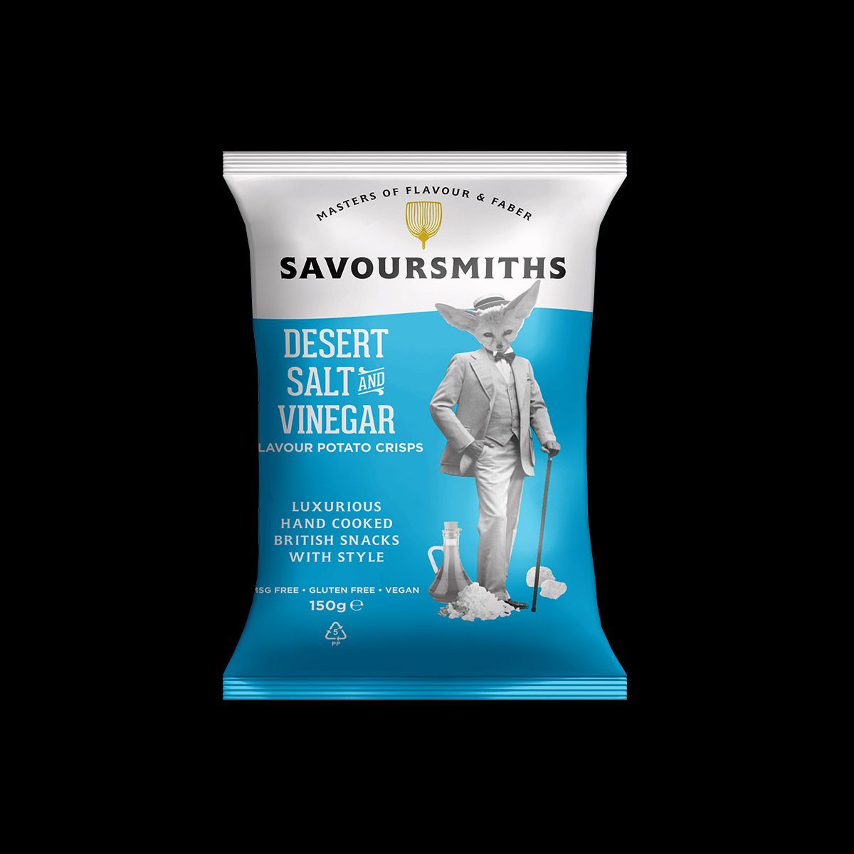 Натуральные картофельные чипсы SAVOURSMITHS с солью и уксусом 150г - фото 3