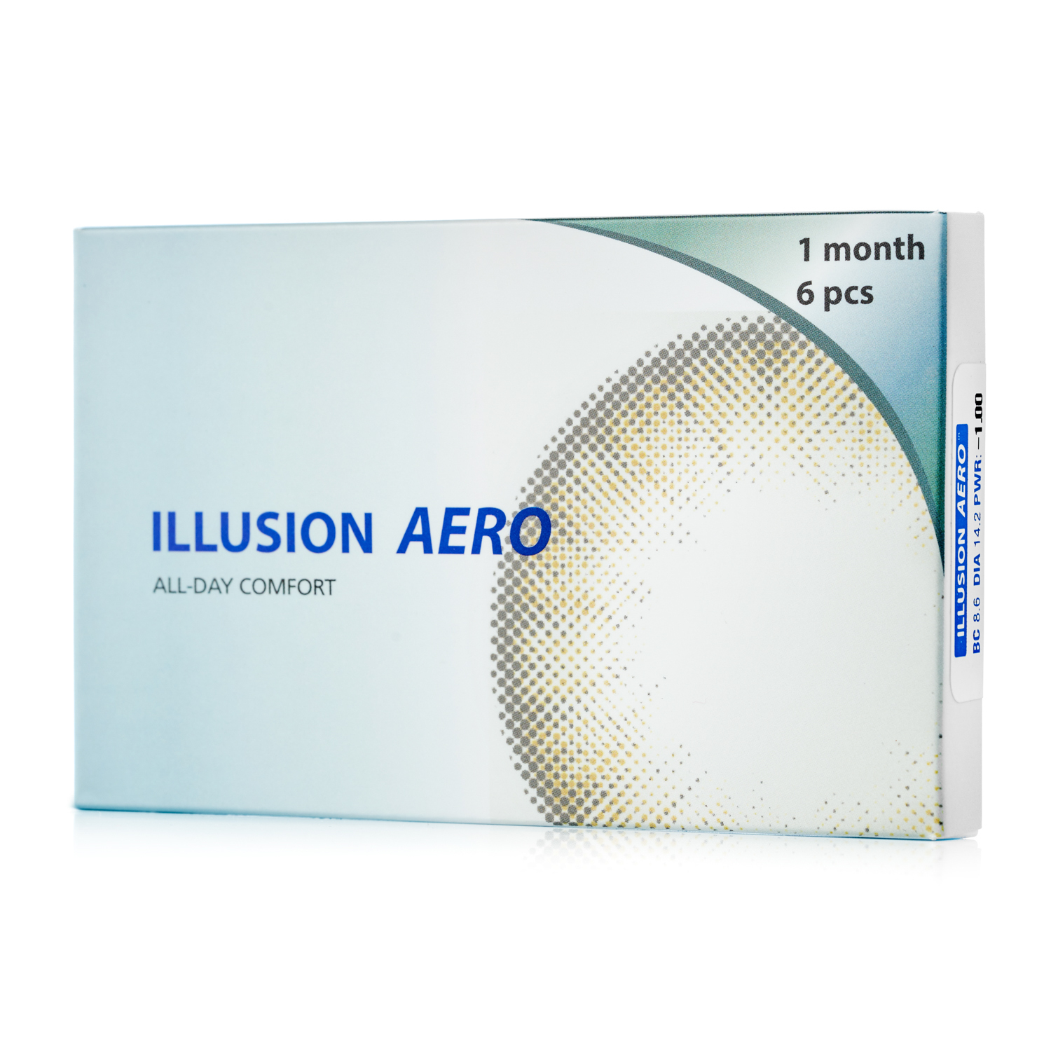 Контактные линзы ILLUSION aero на 1 месяц -0.75/14.2/8.6 6шт. - фото 1