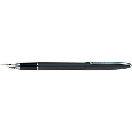 Ручка перьевая Berlingo Silk Prestige синяя 0.8мм корпус черный/хром