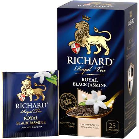 Чай черный Richard Royal Black Jasmine ароматизированный 25 пакетиков