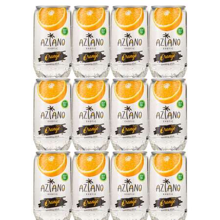 Напиток газированный Aziano Sparkling Апельсин 0.350 л 12 штук