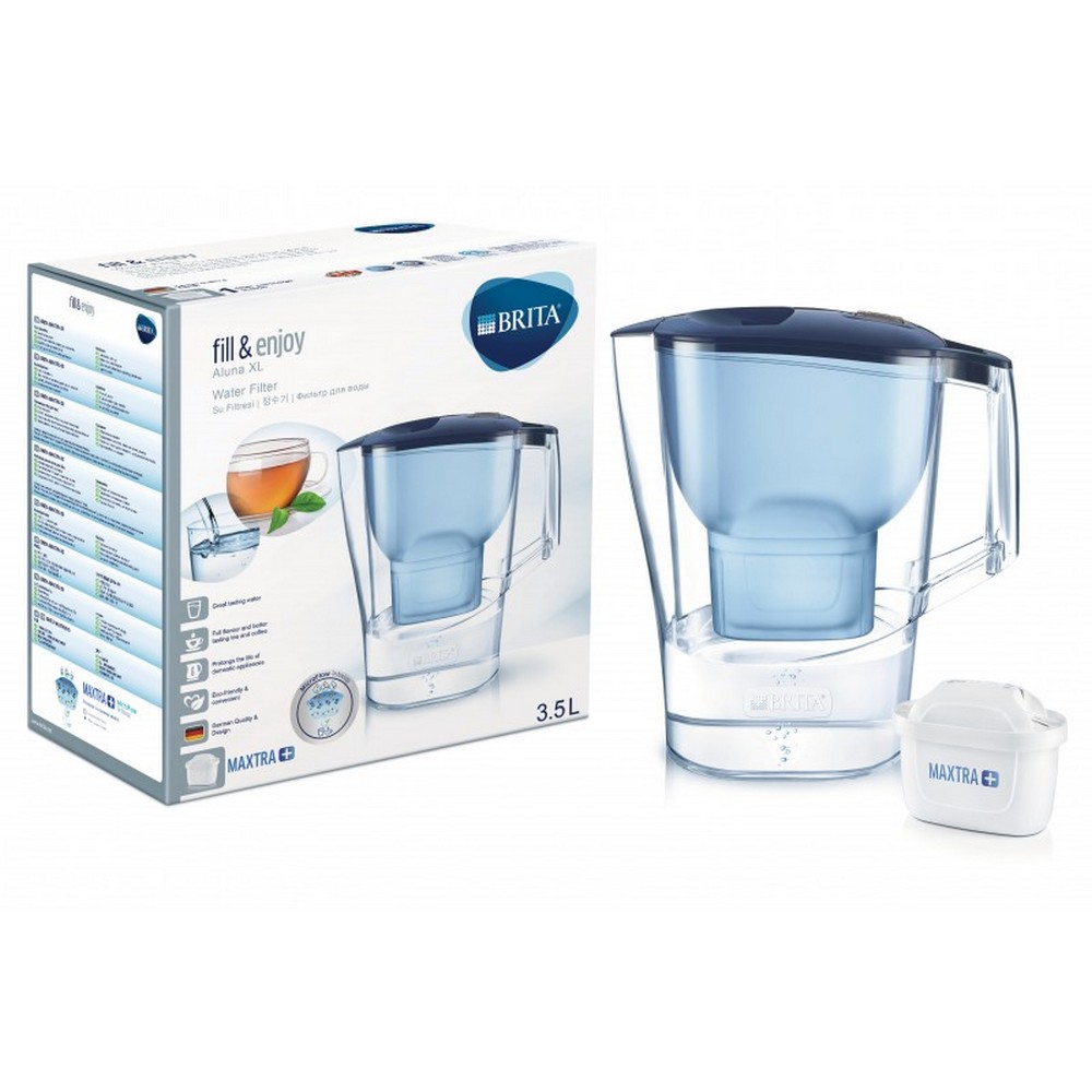 Фильтр-кувшин BRITA Алуна XL МХ+ Cal синяя 3.5 л 1026425 - фото 1