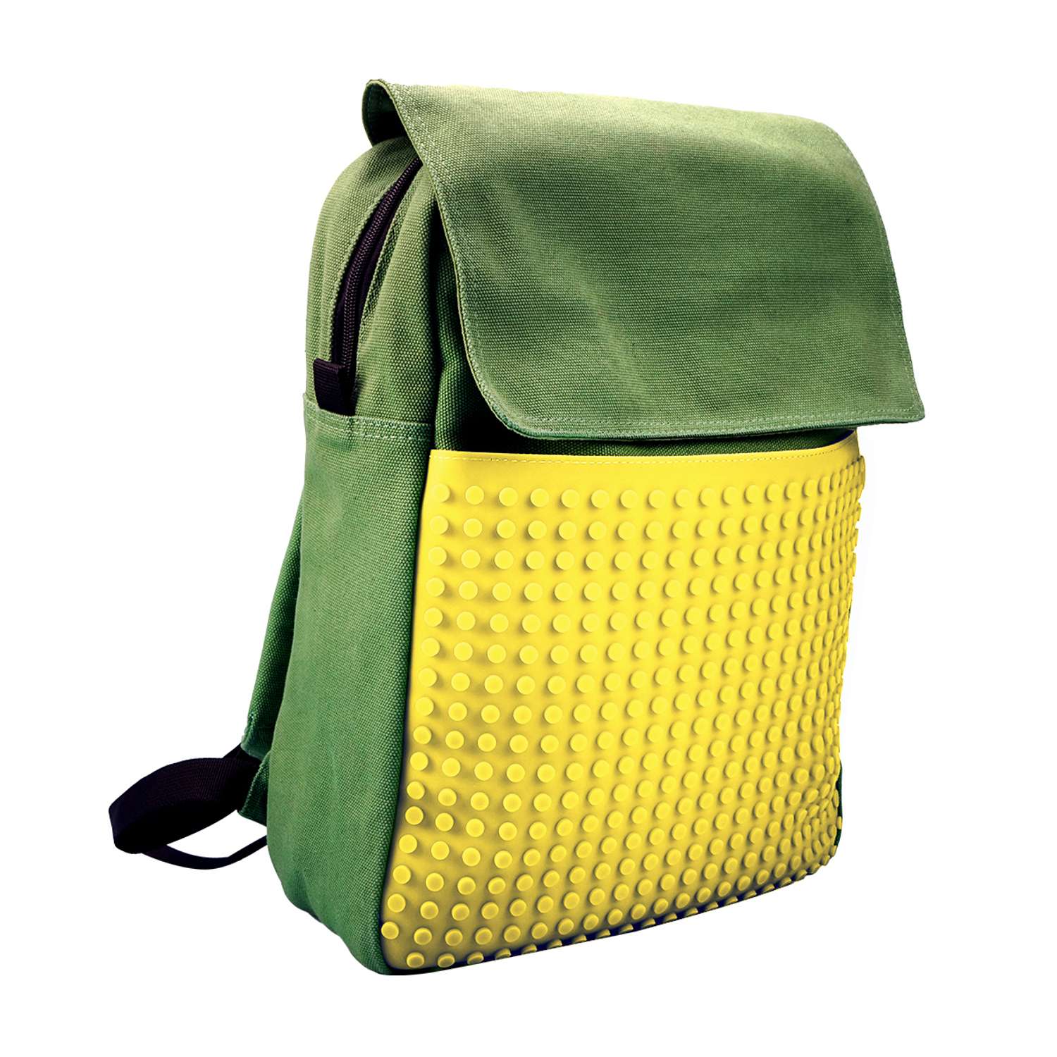 Пиксельный рюкзак Upixel зеленый-желтый - фото 4