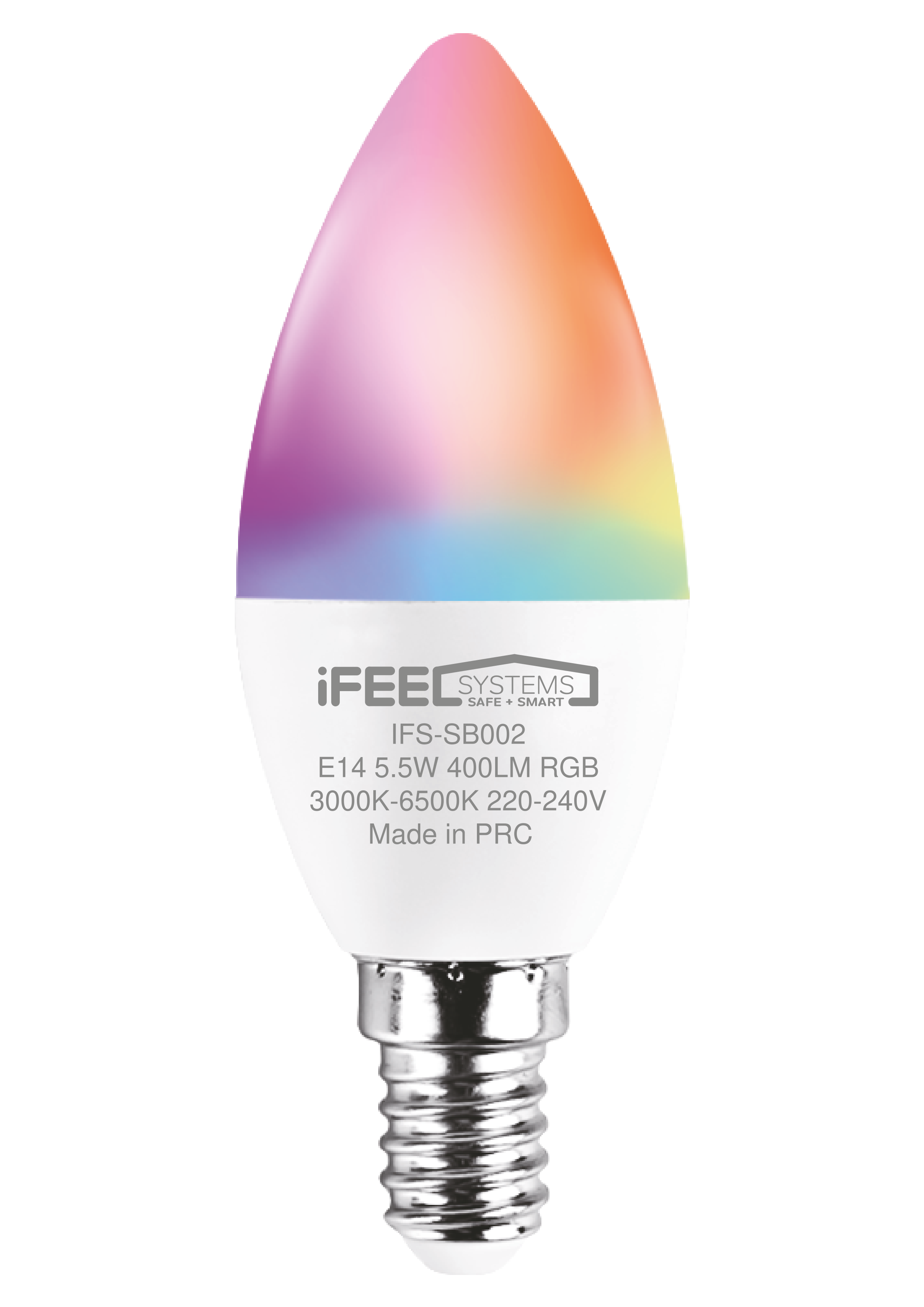 Умная лампочка iFEEL Candle Свеча E14 RGB с Wi-Fi Алисой купить по цене  1053 ₽ в интернет-магазине Детский мир