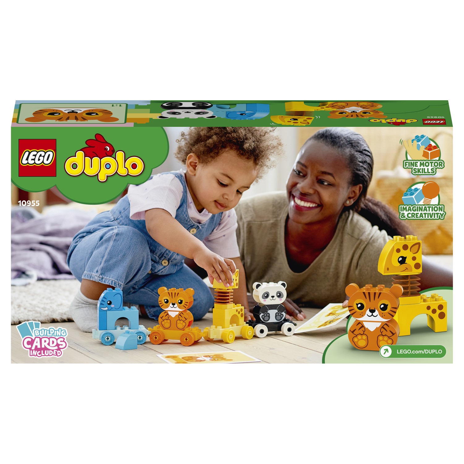 Конструктор LEGO DUPLO My First Поезд для животных 10955 купить по цене  1399 ₽ в интернет-магазине Детский мир