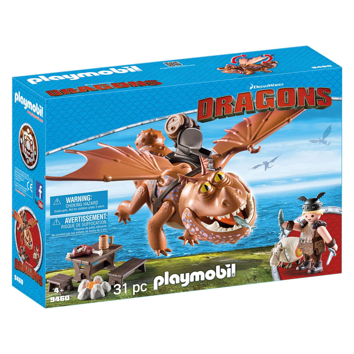 Конструктор Playmobil Dragons Рыбьенг и Сарделька 9460pm - фото 2