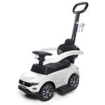 Каталка BabyCare T-ROC кожаное сиденье белый
