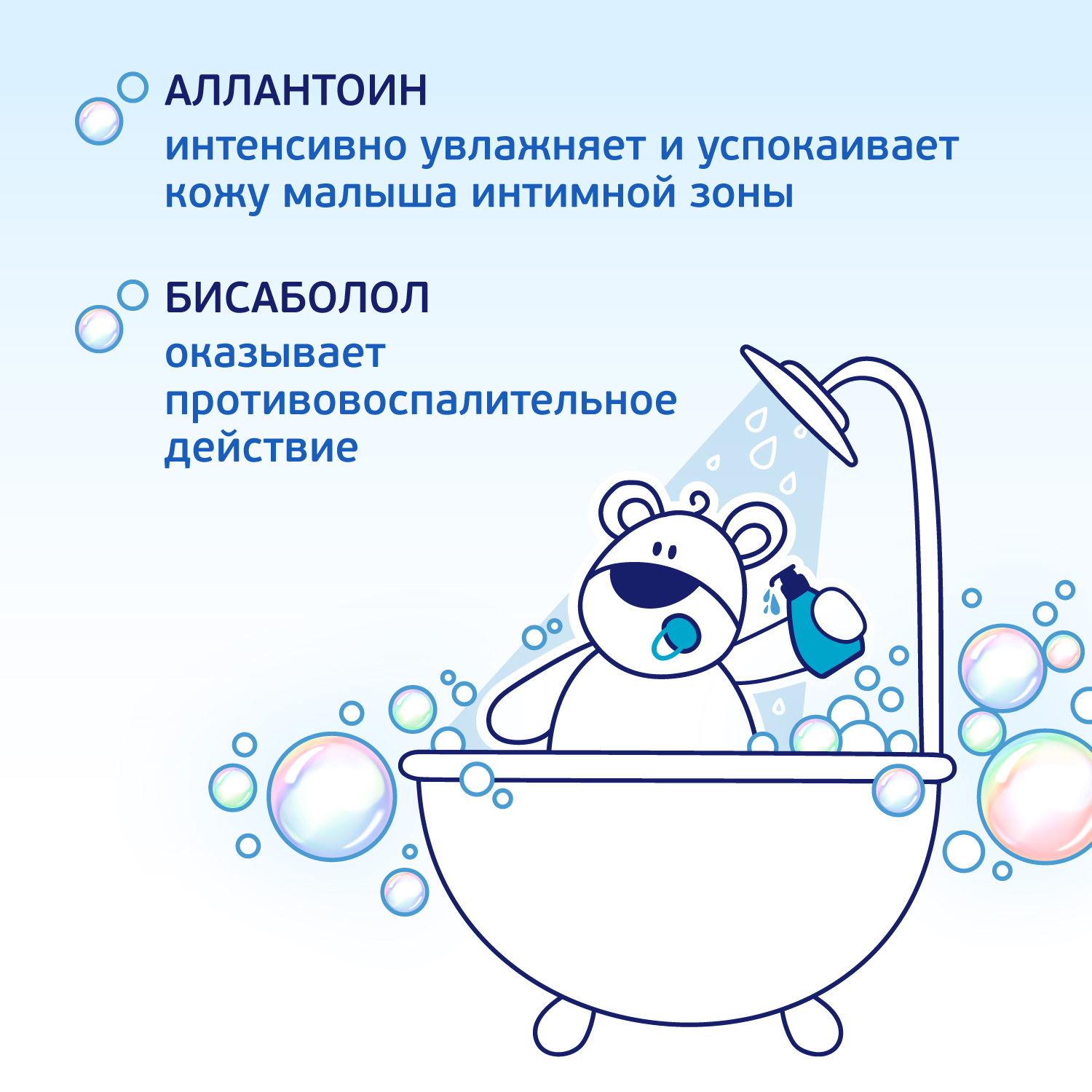 Гель для подмывания AQA baby для мальчиков 400мл 02011509 - фото 4