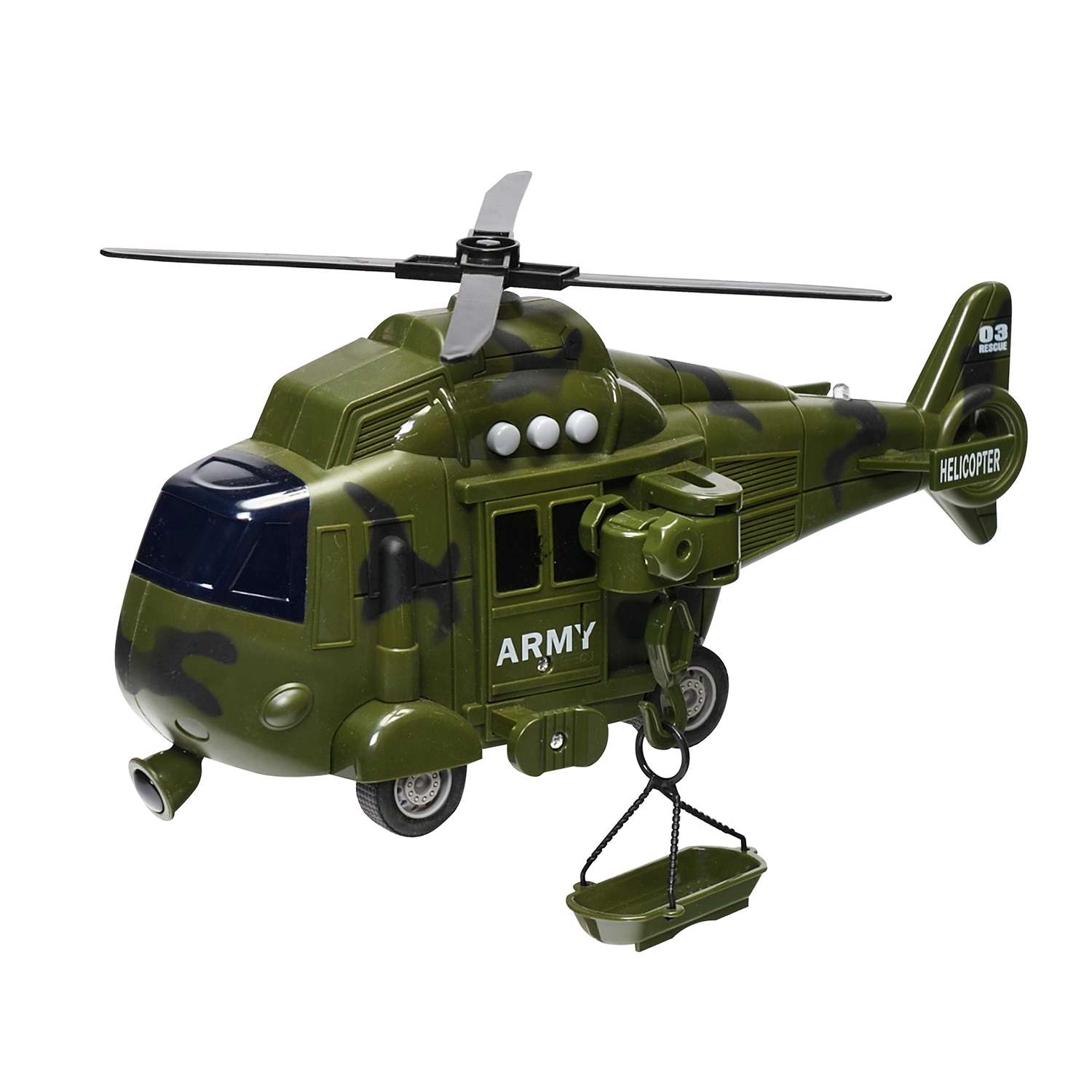 Вертолет S+S TOYS инерционный со светом и звуком 200655240 - фото 1