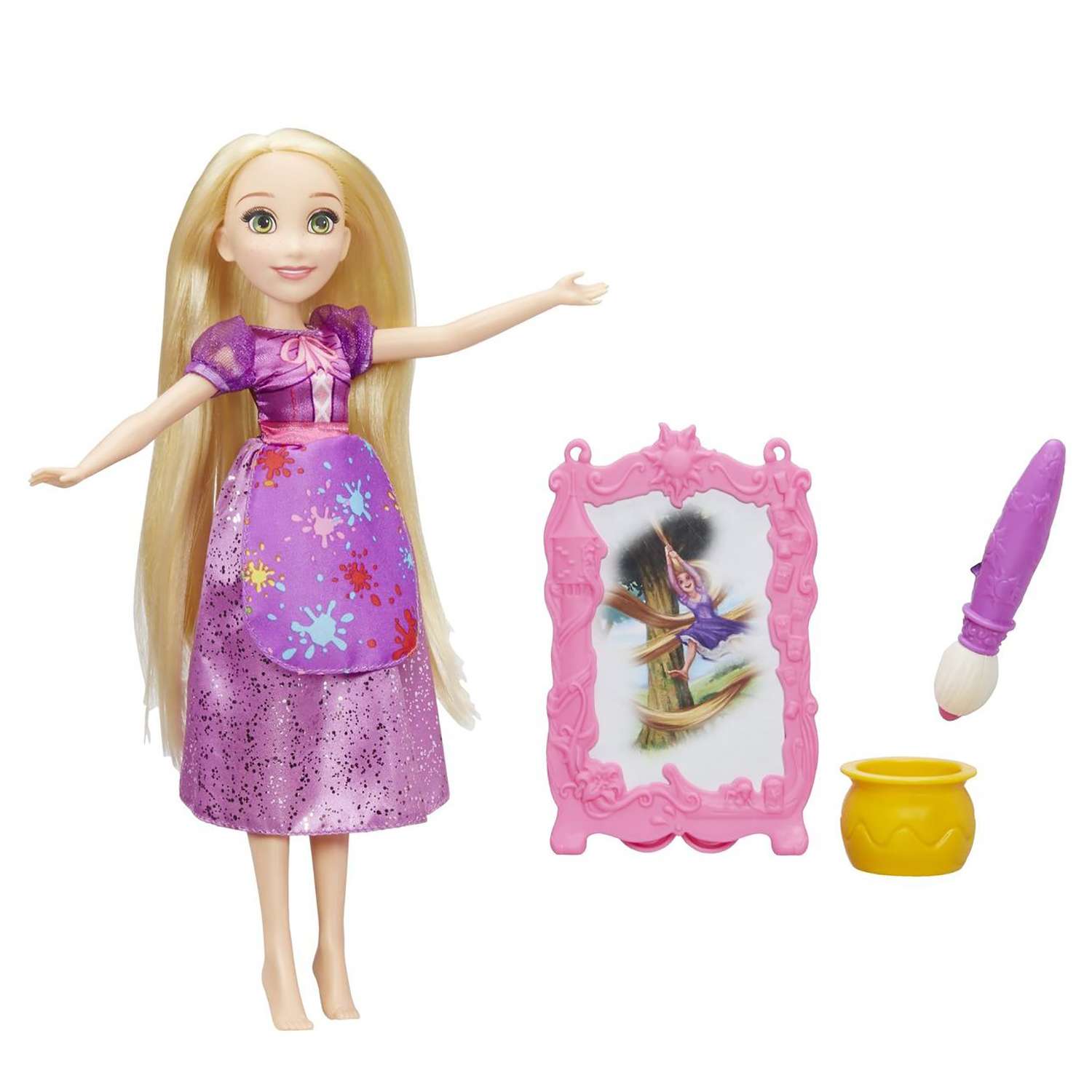 Кукла Princess Hasbro Модная принцесса Рапунцель и ее хобби B9148EU4 B9146EU4 - фото 1