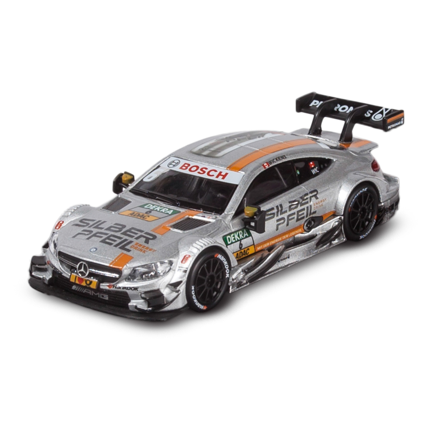 Автомобиль Mobicaro Mercedes AMG C63 DTM 1:43 белый 444999(C) - фото 1