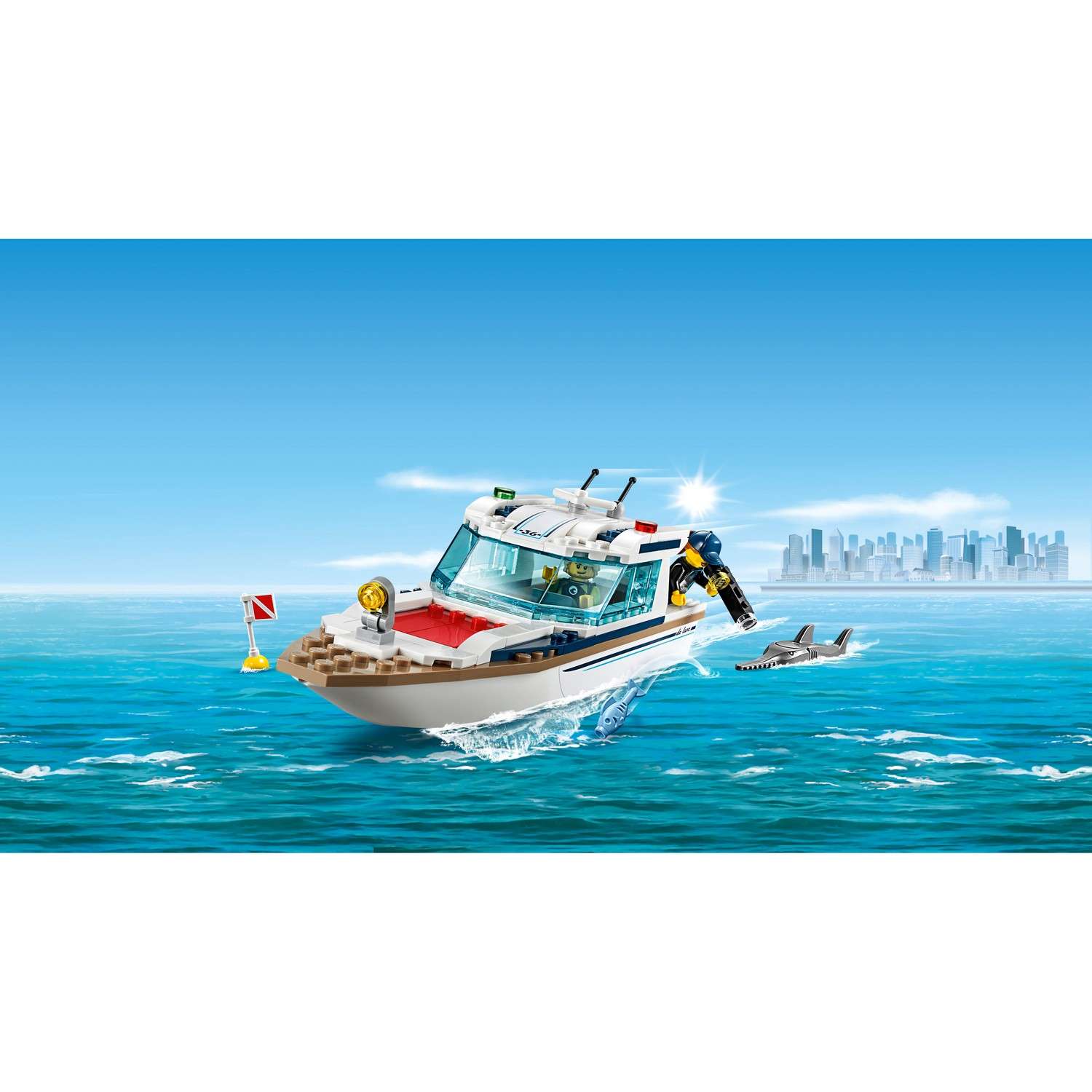 Конструктор LEGO City Great Vehicles Яхта для дайвинга 60221 - фото 6