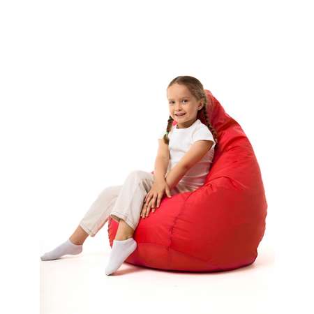 Кресло мешок груша PUFFGARDEN XL красный оксфорд со съемным чехлом