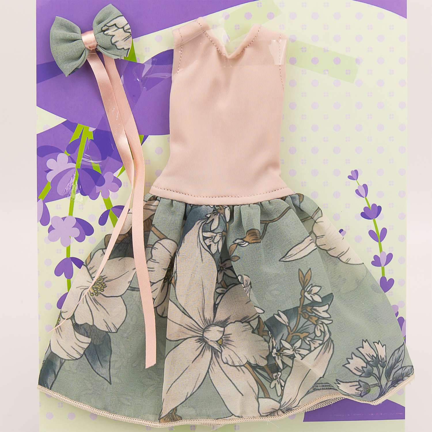 Одежда для кукол VIANA типа Барби платье и украшение в виде банта 128.19.4 - фото 1