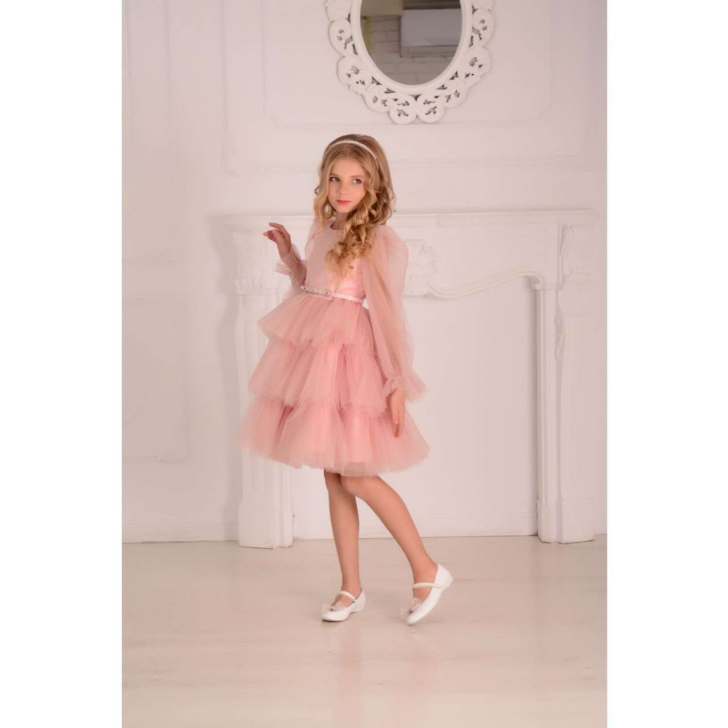 Платье Lila Style фэнси розовое - фото 2