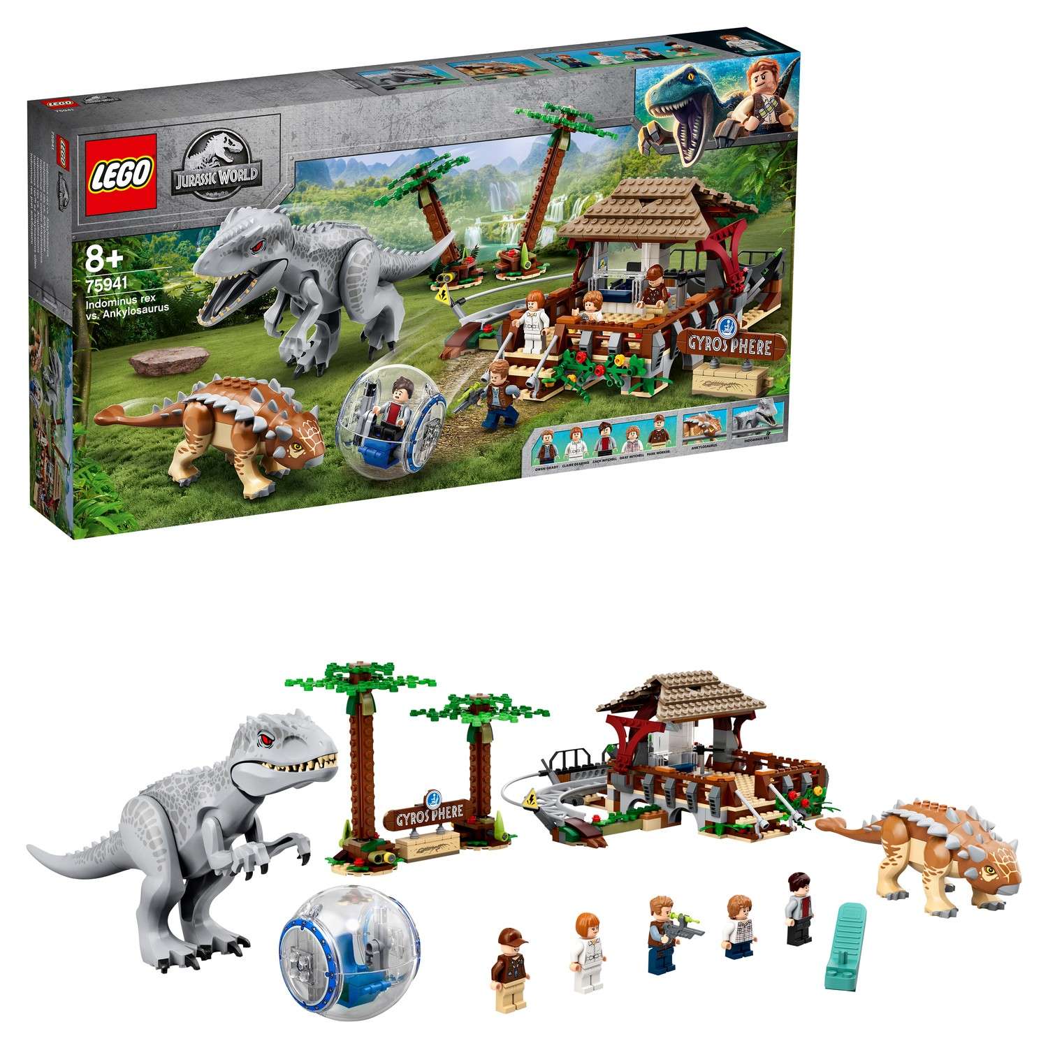 Конструктор LEGO Jurassic World Индоминус-рекс против анкилозавра 75941 - фото 1