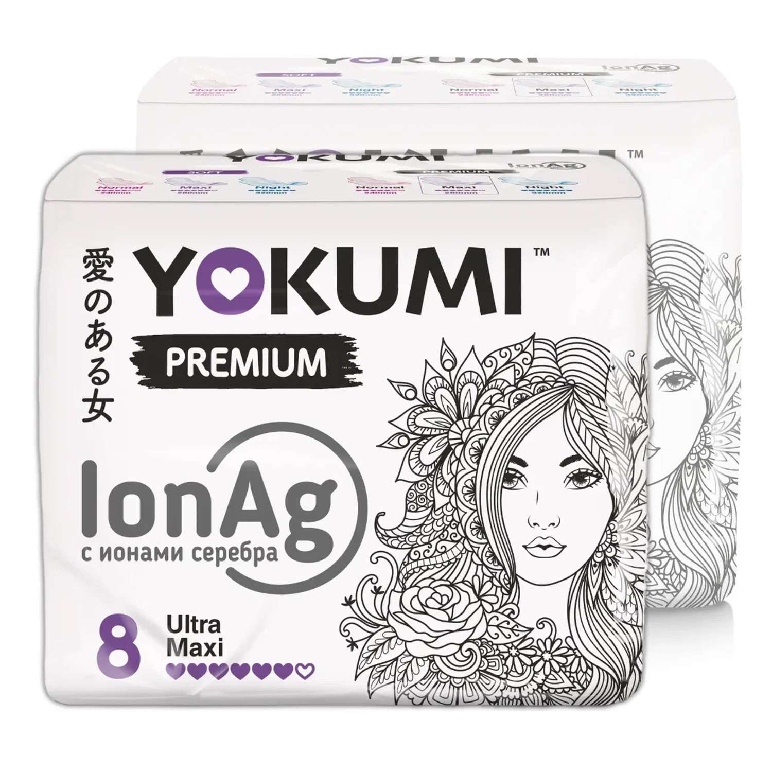 Прокладки женские YOKUMI Premium Ultra Maxi 8 шт*2 - фото 1