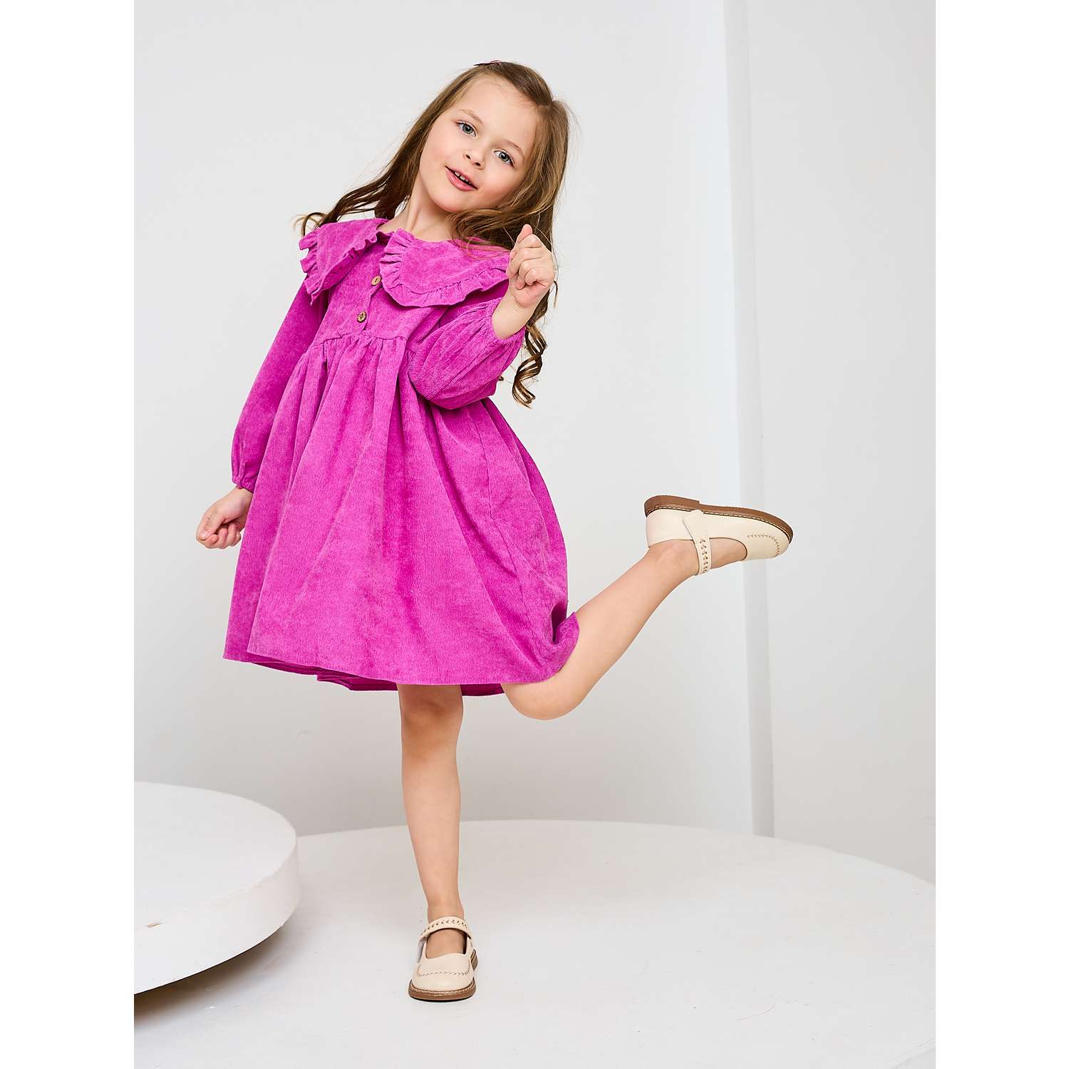 Платье Mil Art kids 1902201533DRESS-WELVET-PURPLE1 - фото 4