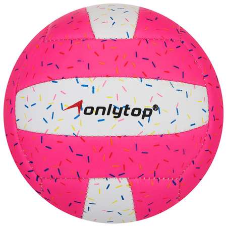 Мяч ONLITOP волейбольный «Пончик» машинная сшивка.