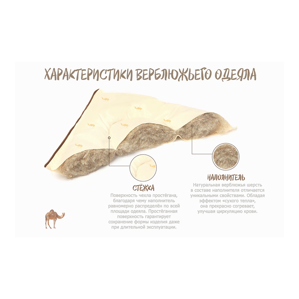 Одеяло Альвитек Сахара 140х205 см классическое всесезонное - фото 4