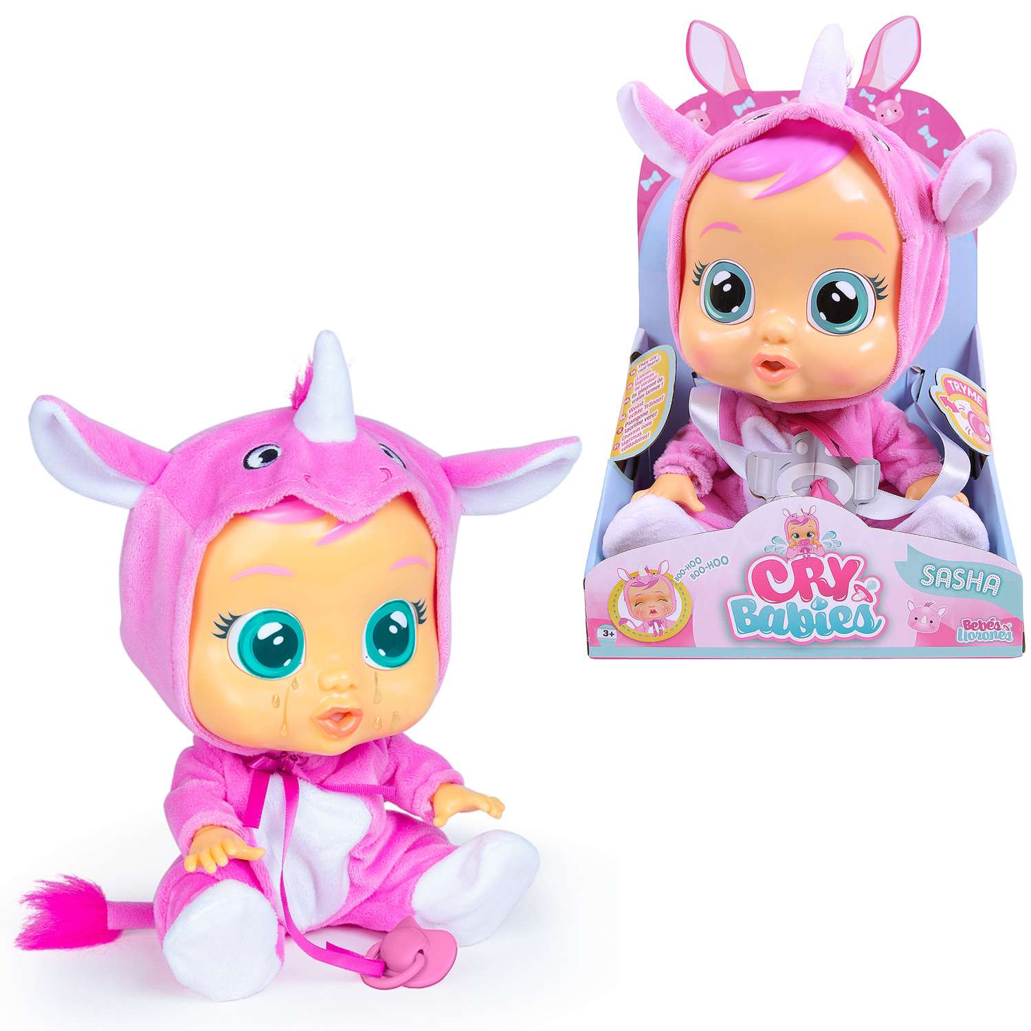 Кукла IMC Toys Плачущий младенец Sasha 31 см 93744 - фото 2