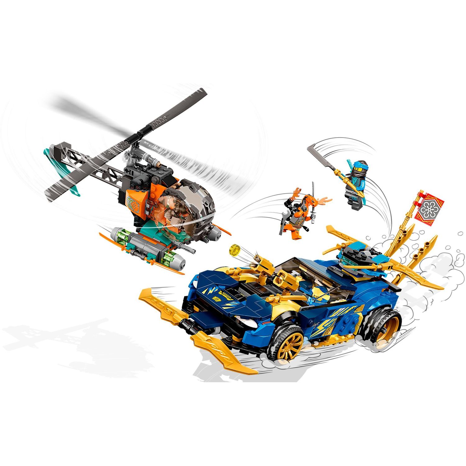 Конструктор LEGO Ninjago Гоночный автомобиль ЭВО Джея и Нии 71776 - фото 7