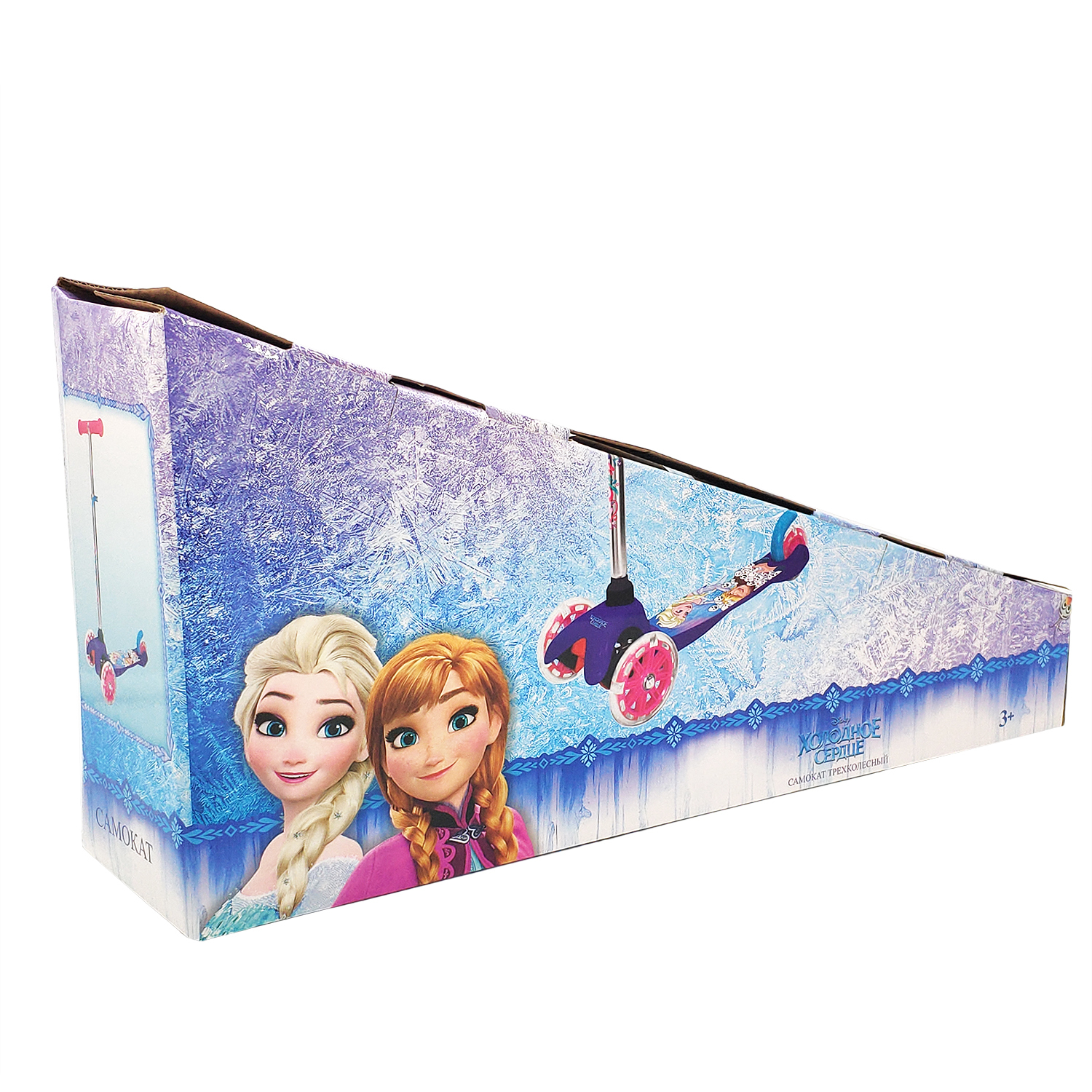 Самокат 1TOY Disney Холодное Сердце 3 колесный Т15437Д - фото 4