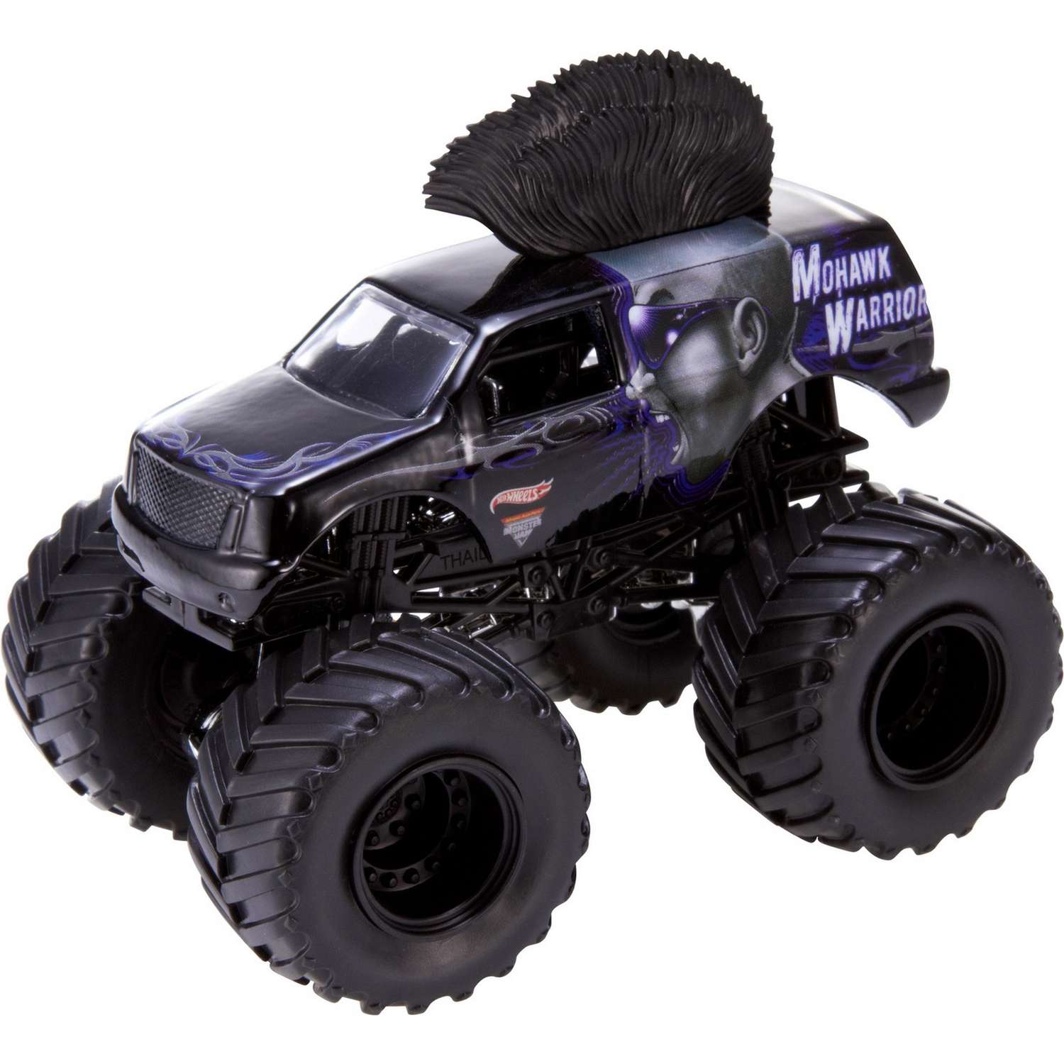 Включи hot wheels monster. Mohawk Warrior Monster Jam. Внедорожник hot Wheels Monster Jam Mohawk Warrior (bhp37/dwn08) 1:64 8 см. Монстр трак hot Wheels фиолетовый. Монстр трак хот Вилс Халк.