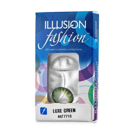 Контактные линзы ILLUSION fashion luxe green на 1 месяц -5.50/14.5/8.6 2 шт.