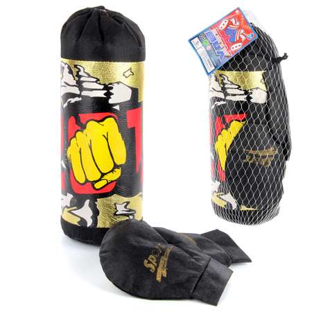 Боксерская груша Veld Co с перчатками