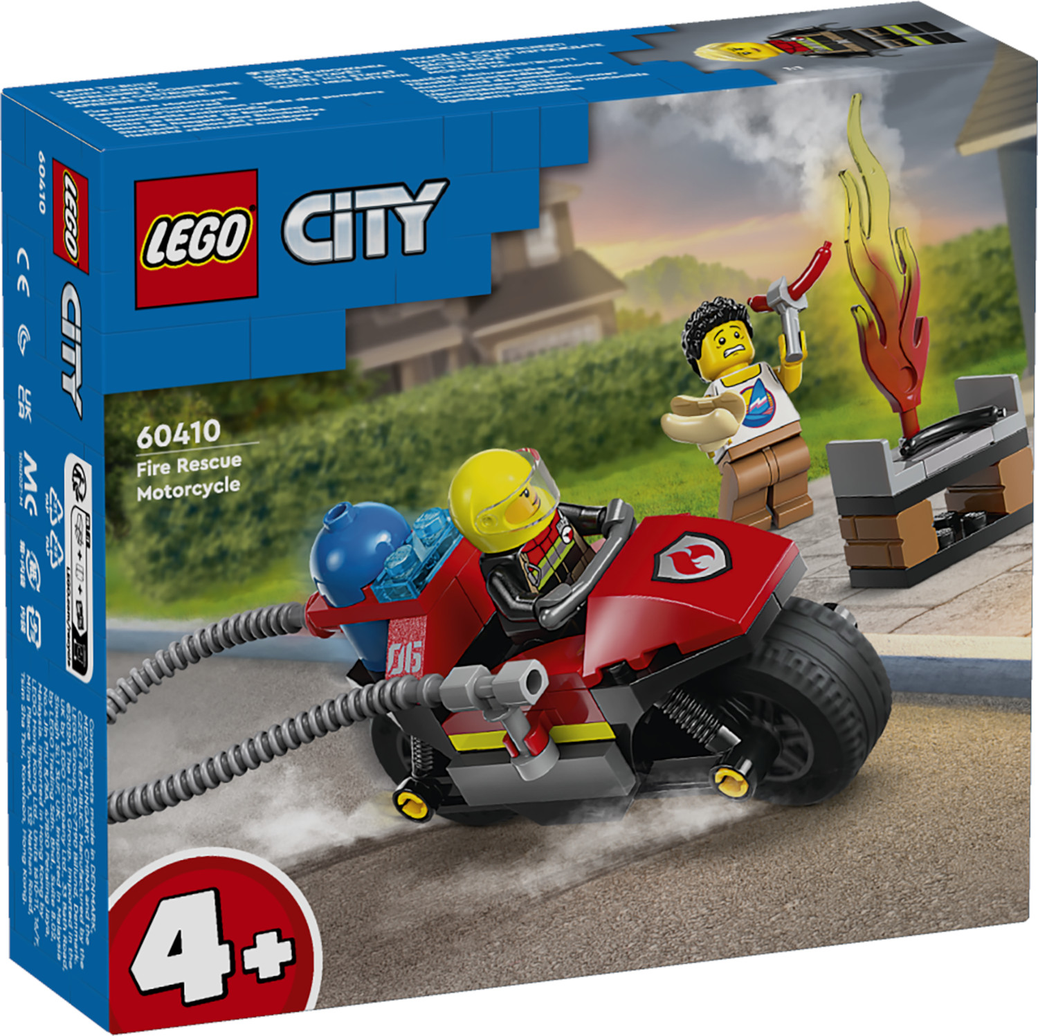 Конструктор LEGO City Пожарно-спасательный мотоцикл 60410 - фото 5