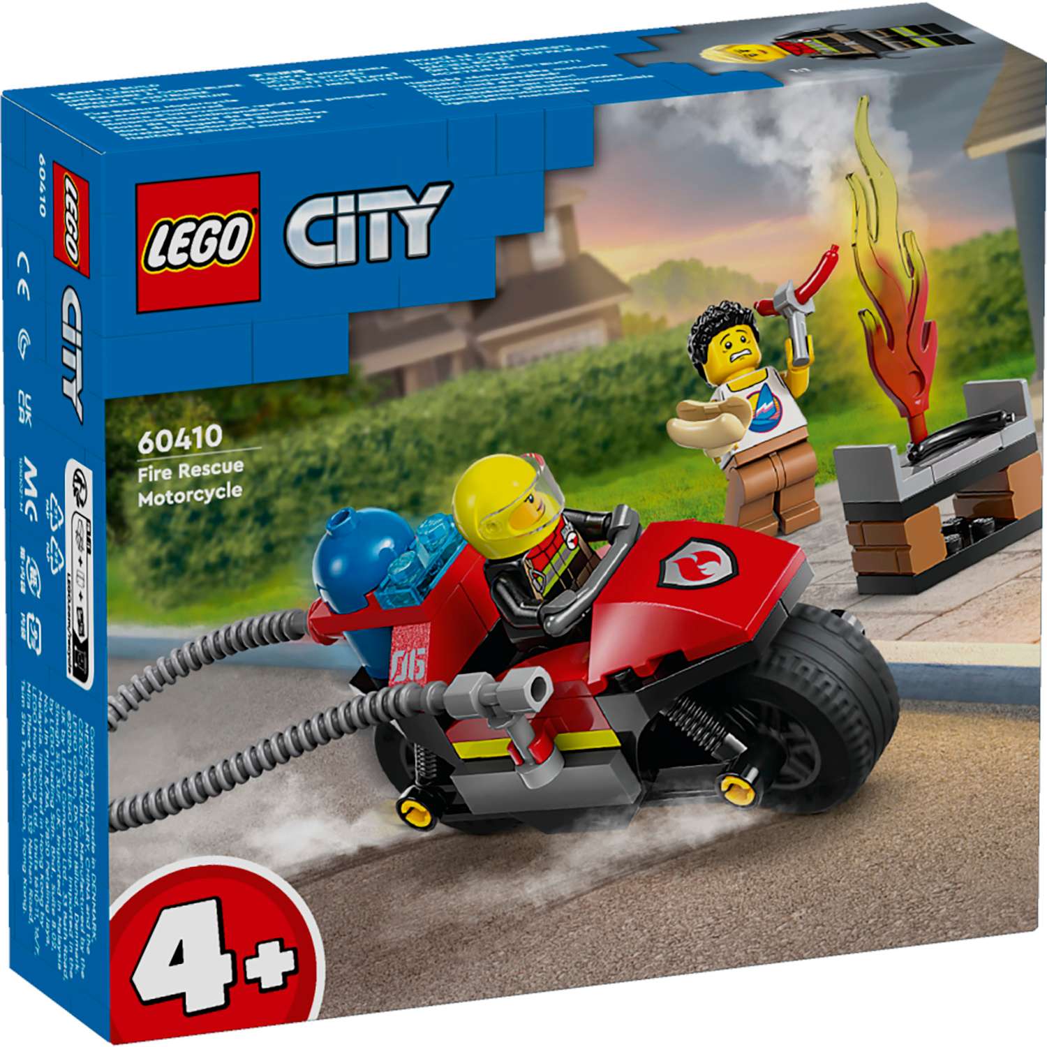 Конструктор LEGO City Пожарно-спасательный мотоцикл 60410 - фото 5