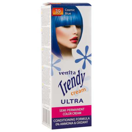 Крем-краска для волос VENITA Ultra тон 39 голубой космос 75 мл