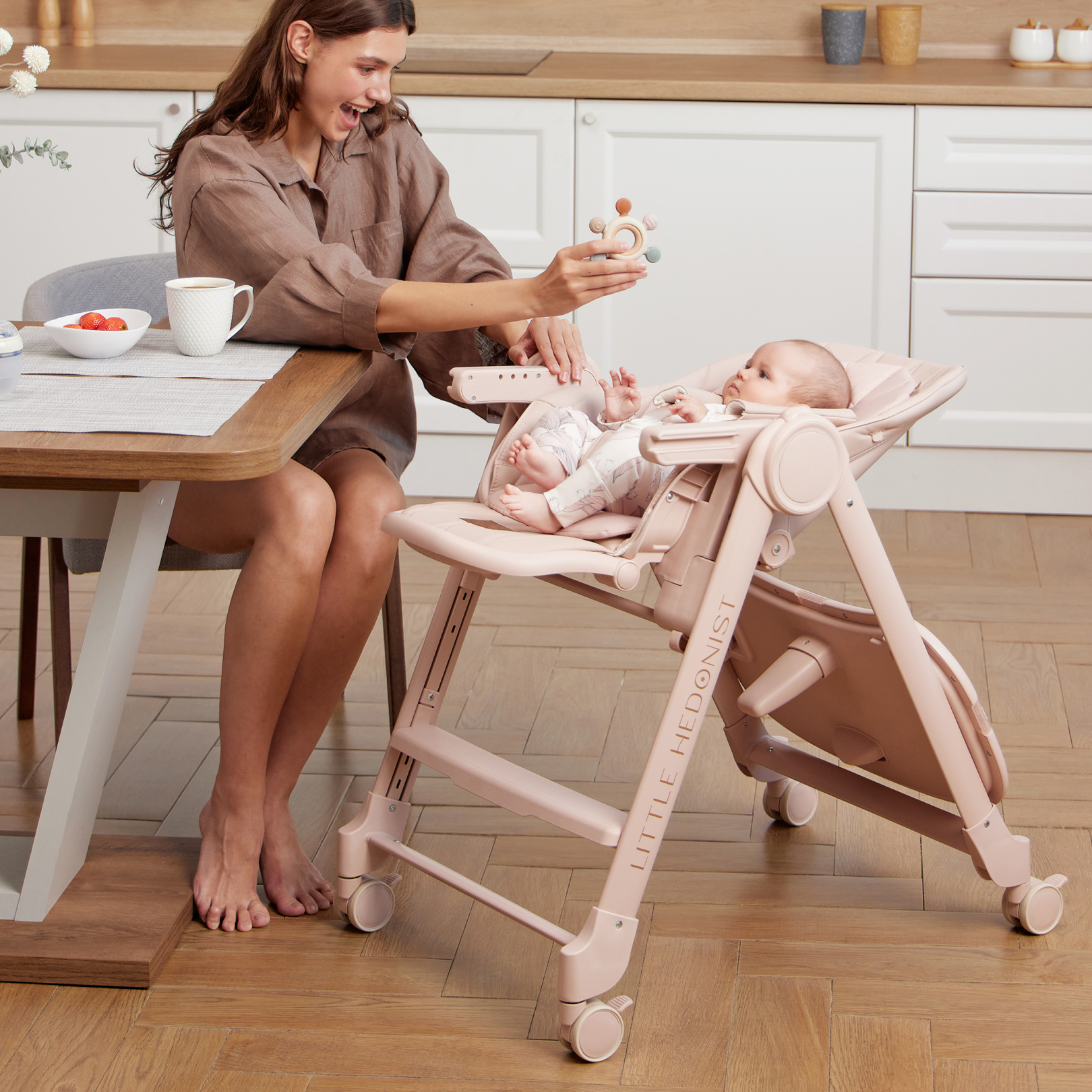 Стульчик для кормления Happy Baby Berny Lux трансформер - фото 6